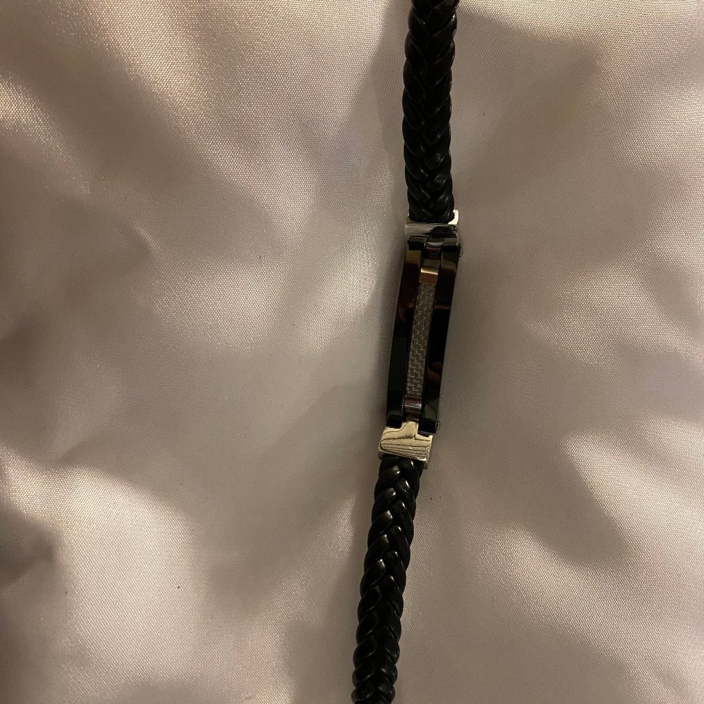 INOX Men's Leather Bracelet